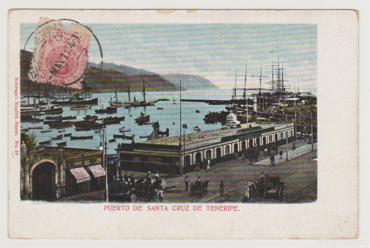 Postales: TARJETA POSTAL - PUERTO DE SANTA CRUZ DE TENERIFE - N&ordm; 10 - NOBREGA'S ENGLISH BAZAR