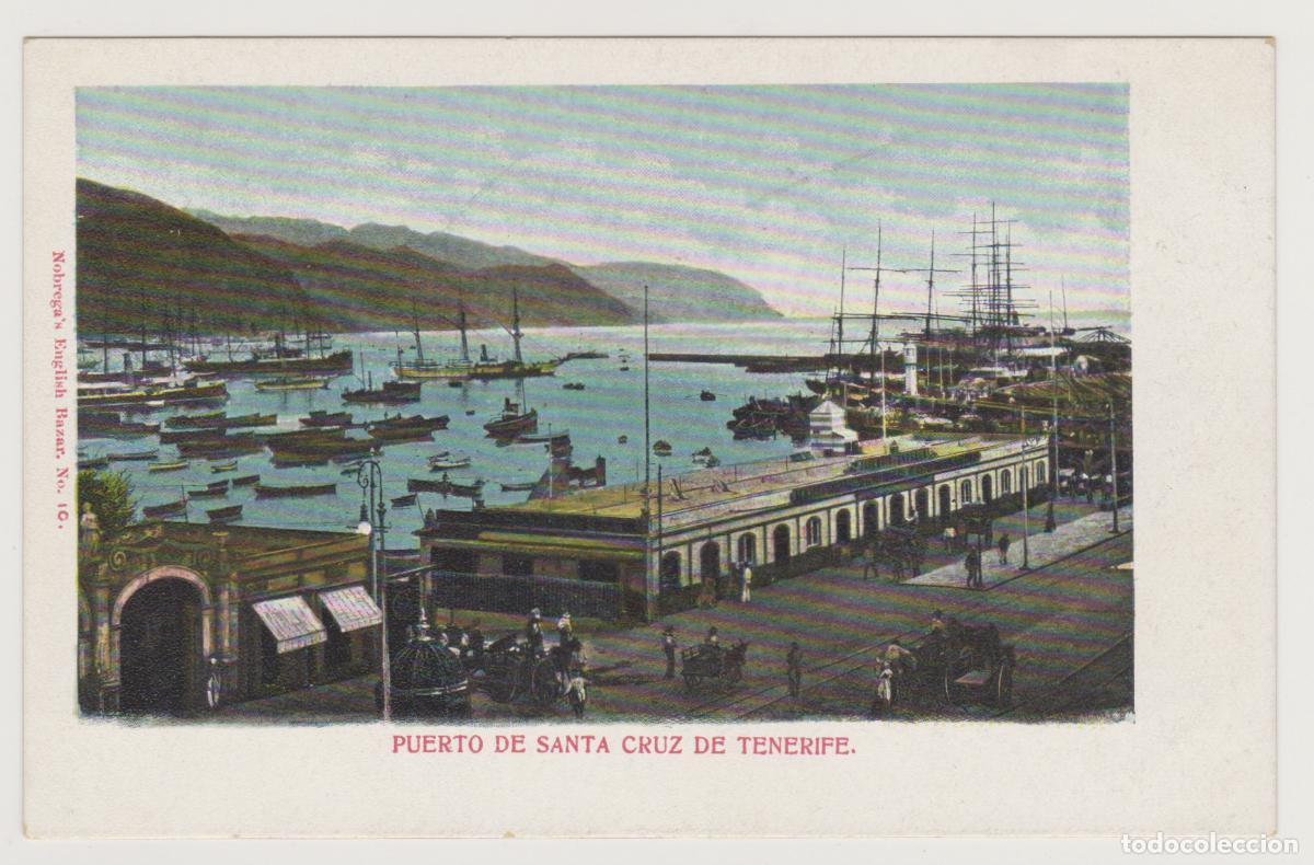 Postales: TARJETA POSTAL - PUERTO DE SANTA CRUZ DE TENERIFE - N&ordm; 10 - NOBREGA'S ENGLISH BAZAR