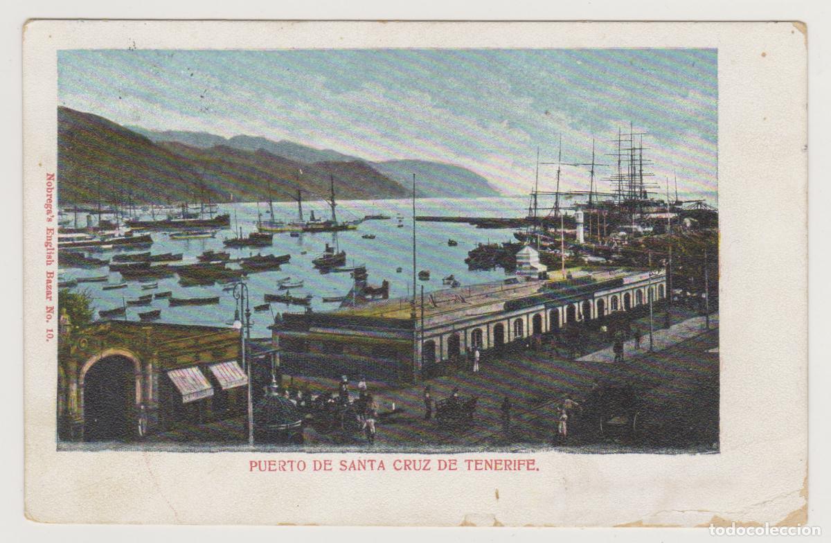 Postales: TARJETA POSTAL - PUERTO DE SANTA CRUZ DE TENERIFE - N&ordm; 10 - NOBREGA'S ENGLISH BAZAR