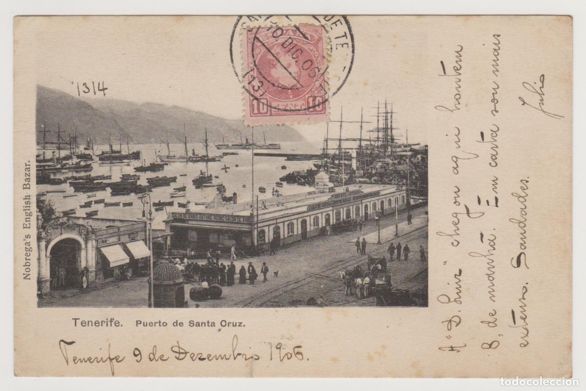 Postales: TARJETA POSTAL - PUERTO DE SANTA CRUZ DE TENERIFE - NOBREGA'S ENGLISH BAZAR