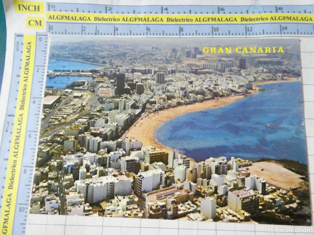 Postales: POSTAL DE GRAN CANARIA. A&Ntilde;O 1975. LAS PALMAS VISTA AEREA LAS CANTERAS 1033 ZERKOWITZ. 2746