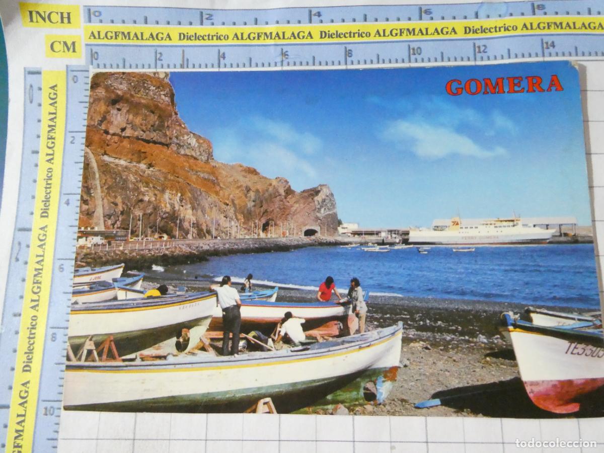 Postales: POSTAL DE LA GOMERA. A&Ntilde;O 1976. SAN SEBASTIAN PUERTO BARCO BUQUE FERRY GOMERA 4338 PERLA. 2752