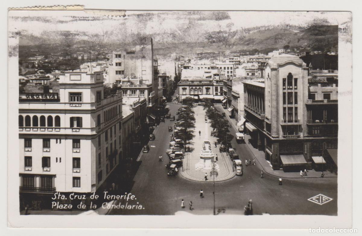 Postales: TARJETA POSTAL - STA. CRUZ DE TENERIFE - PLAZA DE LA CANDELARIA - CIF