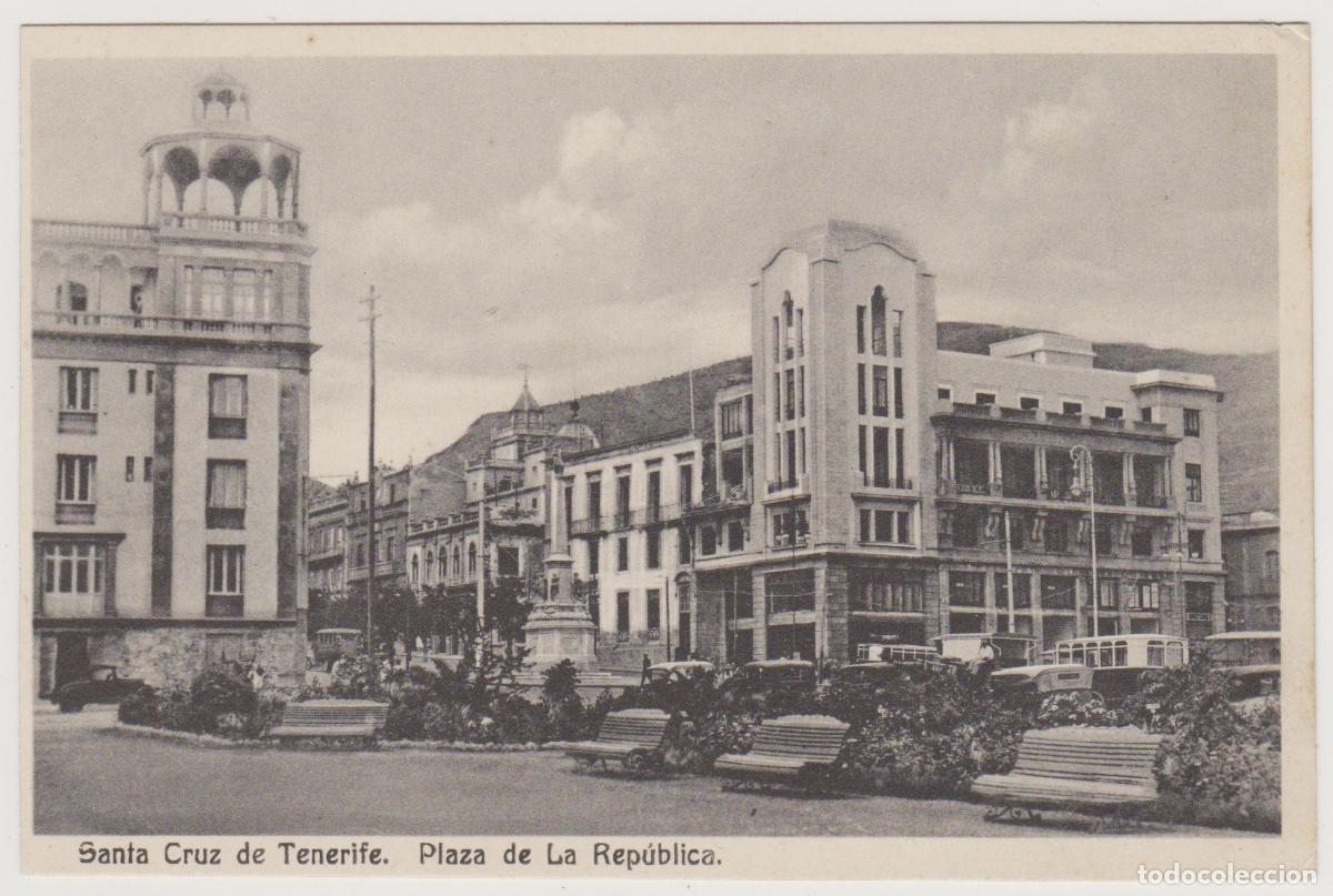 Postales: TARJETA POSTAL - SANTA CRUZ DE TENERIFE - PLAZA DE LA REPUBLICA