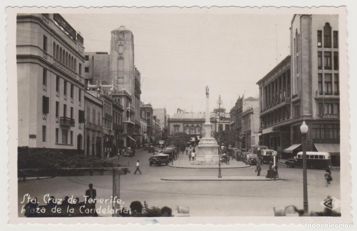 Postales: TARJETA POSTAL - STA. CRUZ DE TENERIFE - PLAZA DE LA CANDELARIA - CIF