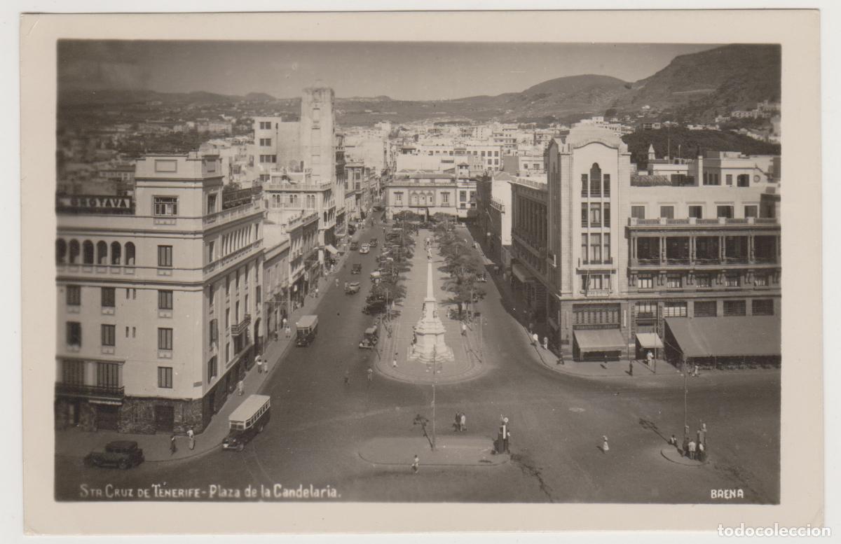 Postales: TARJETA POSTAL - STA. CRUZ DE TENERIFE - PLAZA DE LA CANDELARIA - BAENA