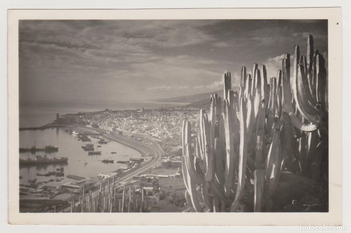 Postales: TARJETA POSTAL - SANTA CRUZ DE TENERIFE - VISTA PARCIAL DEL PUERTO - N&ordm; 25 - EDICIONES LUJO