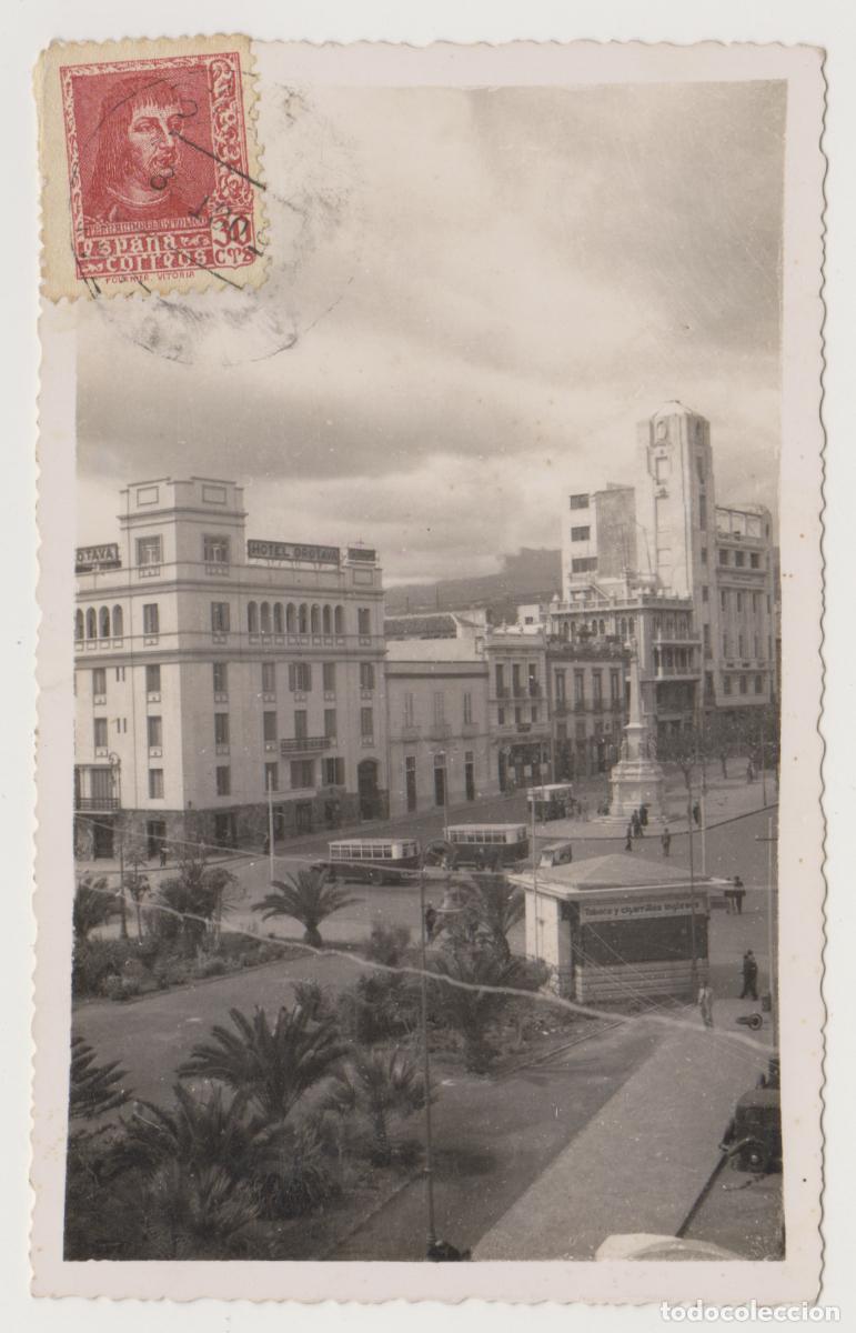 Postales: TARJETA POSTAL - SANTA CRUZ DE TENERIFE - PLAZA DE ESPA&Ntilde;A Y PLAZA DE LA CANDELARIA