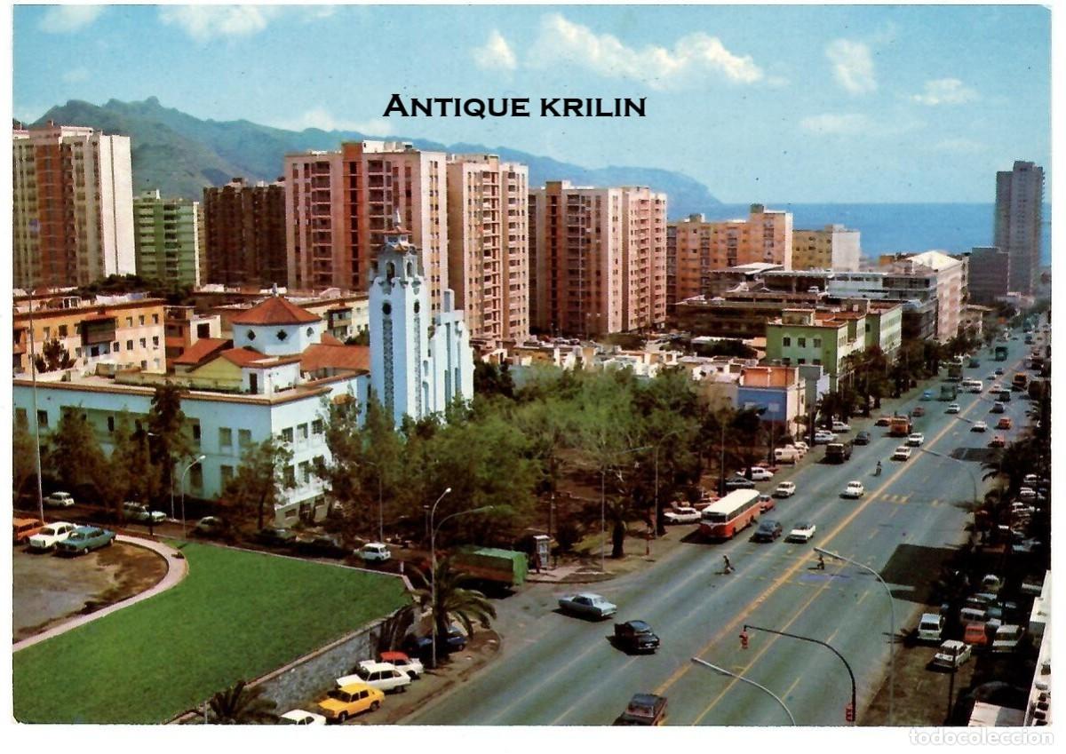 Postales: ISLAS CANARIAS N&ordm; 3008 SANTA CRUZ (TENERIFE) AVDA. TRES DE MAYO / COLEC.PERLA / SIN FRANQUEAR
