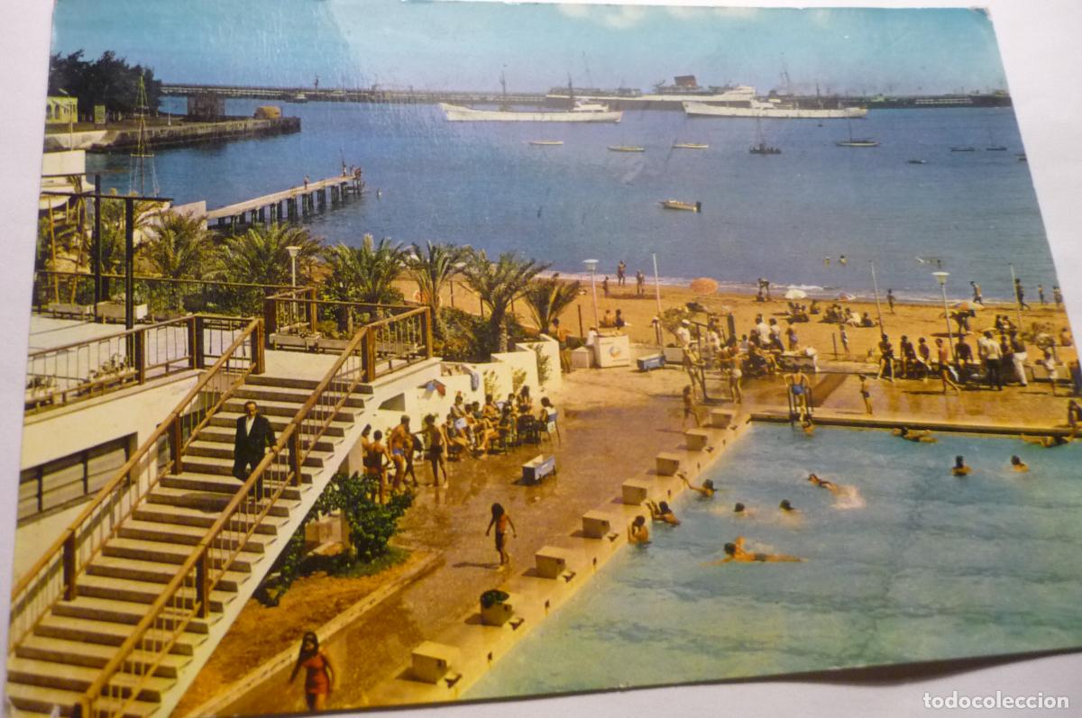 Postales: postal las palmas club nautico circulada
