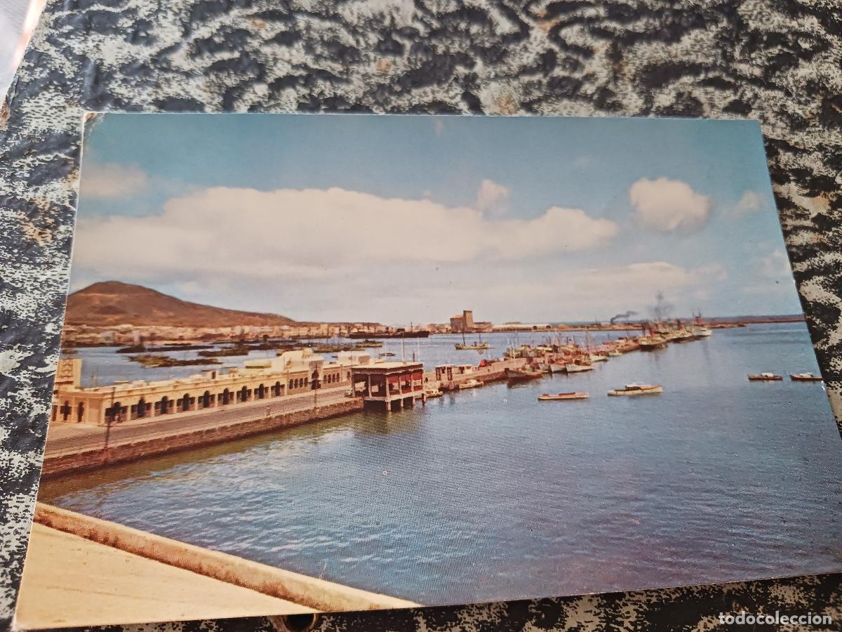 Postales: 11 las palmas de gran canaria, muelle santa catalina y puerto de la cruz, ed. canaria