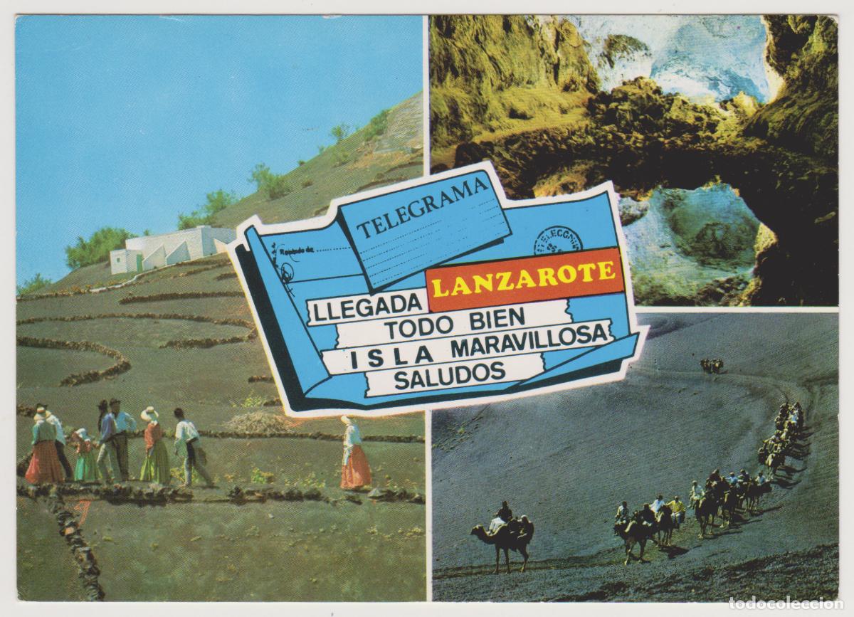 Postales: TARJETA POSTAL - LANZAROTE - ISLA DE LOS VOLCANES - COLECCION LAS AFORTUNADAS - COMERCIAL SILVA