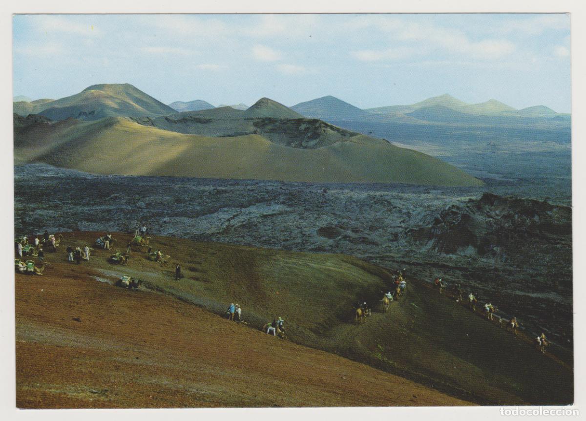 Postales: TARJETA POSTAL - LANZAROTE - MONTA&Ntilde;A DEL FUEGO - PAISAJE LUNAR - COLECCION LAS AFORTUNADAS