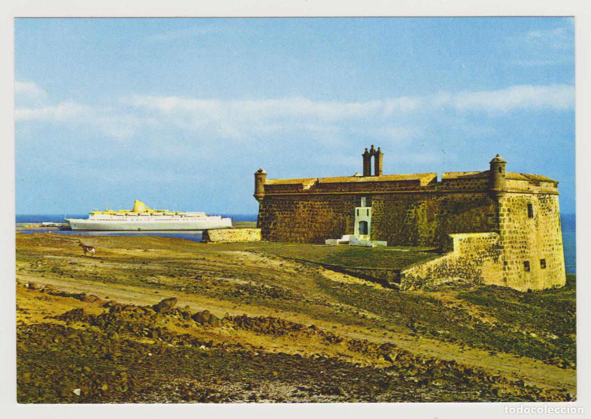 Postales: TARJETA POSTAL - LANZAROTE - CASTILLO DE SAN JOSE: SIGLO XVIII - N&ordm; 3306 - MONTERO
