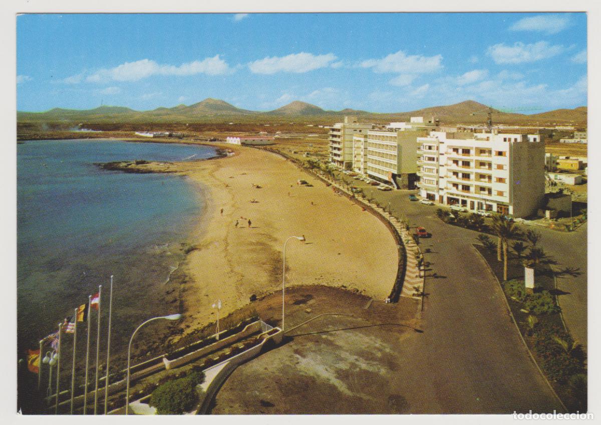 Postales: TARJETA POSTAL - LANZAROTE - ARRECIFE - PLAYA DEL REDUCTO - COLECCION LAS AFORTUNADAS