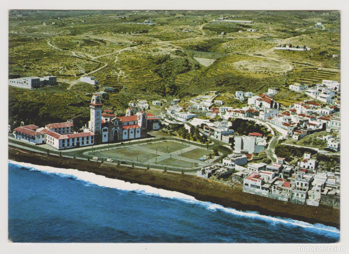 Postales: TARJETA POSTAL - TENERIFE - CANDELARIA - VISTA AEREA Y BASILICA - EUROAFRICANA DE CANARIAS SA