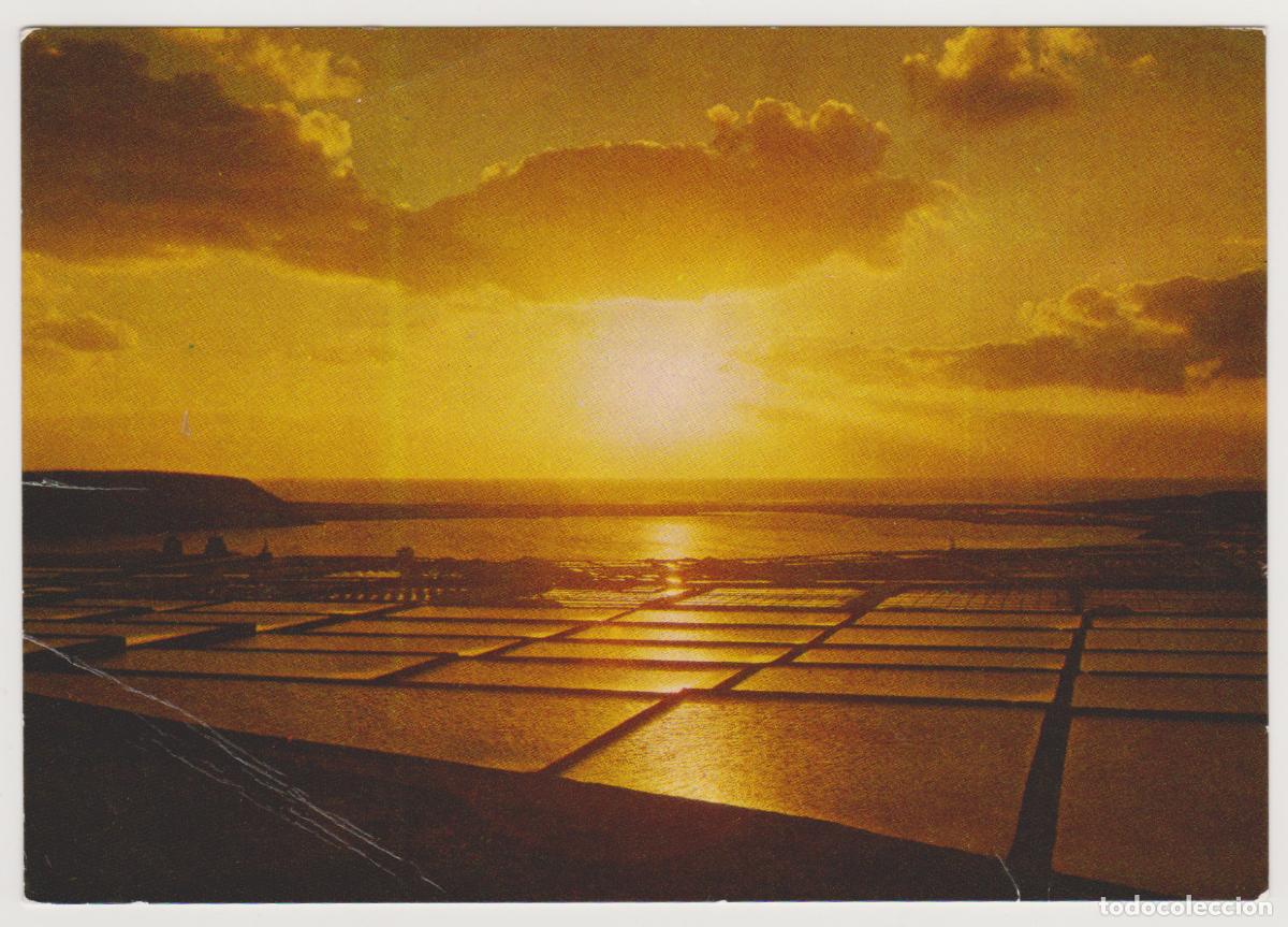 Postales: TARJETA POSTAL - LANZAROTE - LAGO Y SALINAS JANUBIO - COLECCION LAS AFORTUNADAS - COMERCIAL SILVA