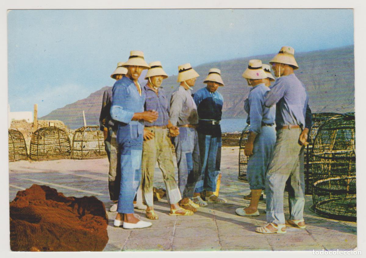 Postales: TARJETA POSTAL - LANZAROTE - MARINEROS DE LA GRACIOSA - N&ordm; 114 - FOTOGRAFIA GABRIEL