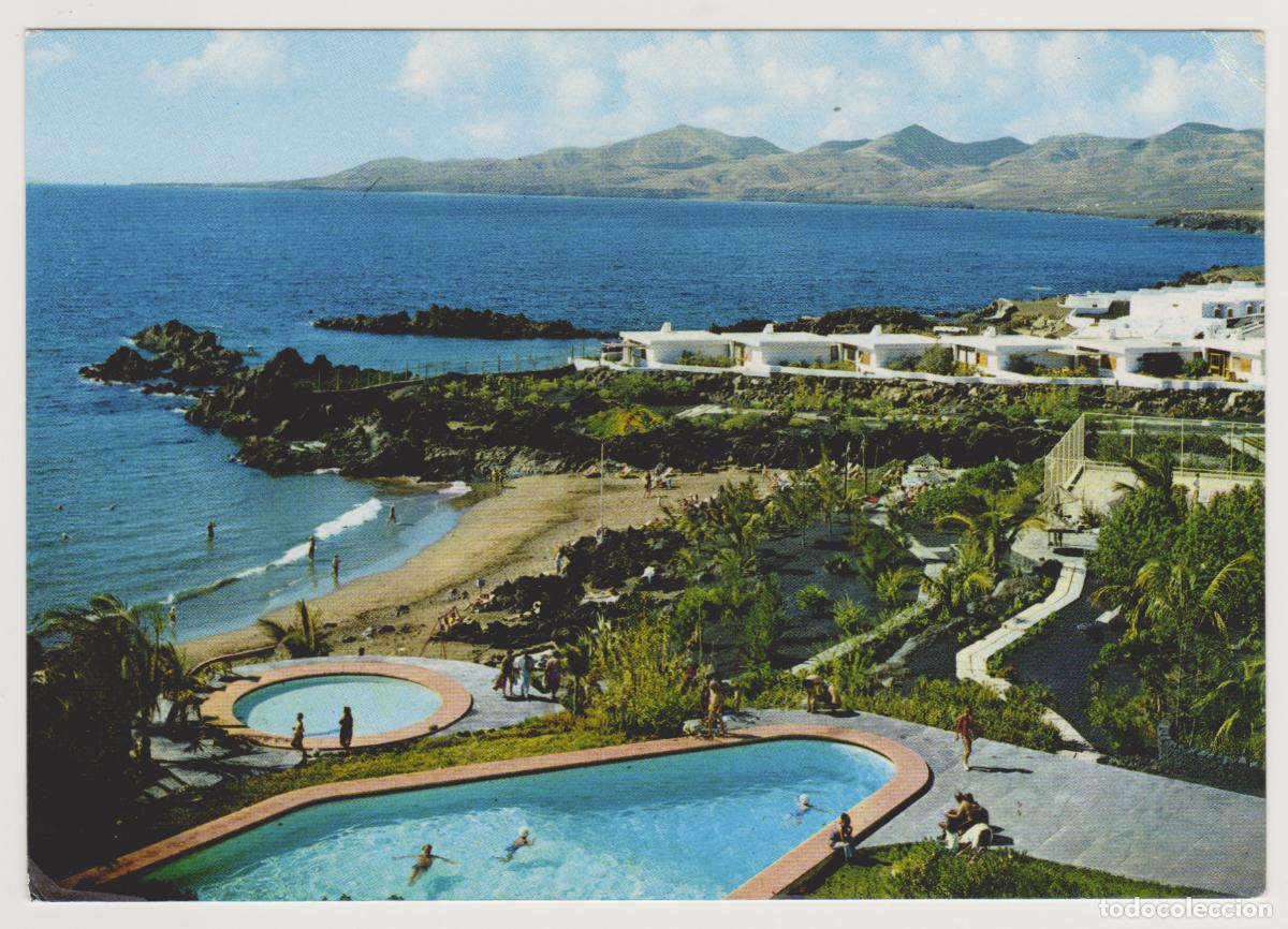 Postales: TARJETA POSTAL - LANZAROTE - HOTEL LOS FARIONES - PLAYA - COLECCION LAS AFORTUNADAS - DIST RABADAN