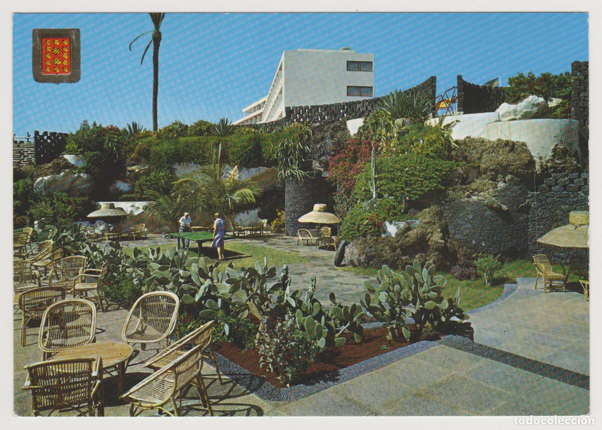 Postales: TARJETA POSTAL - LANZAROTE - HOTEL LOS FARIONES - JARDIN - N&ordm; 287 - EDICIONES FISA