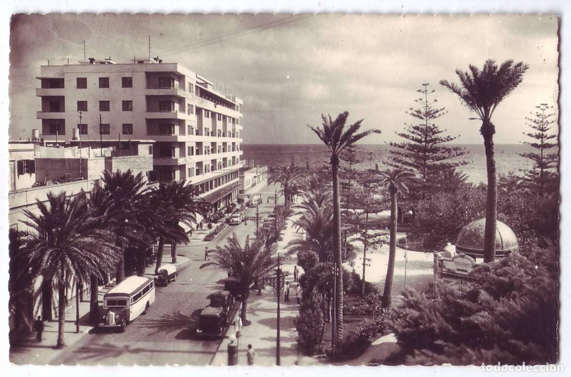 Postales: Las Palmas de Gran Canaria: Parque San Telmo y Hotel Parque. Ediciones Lujo. Circulada (A&ntilde;os 50)