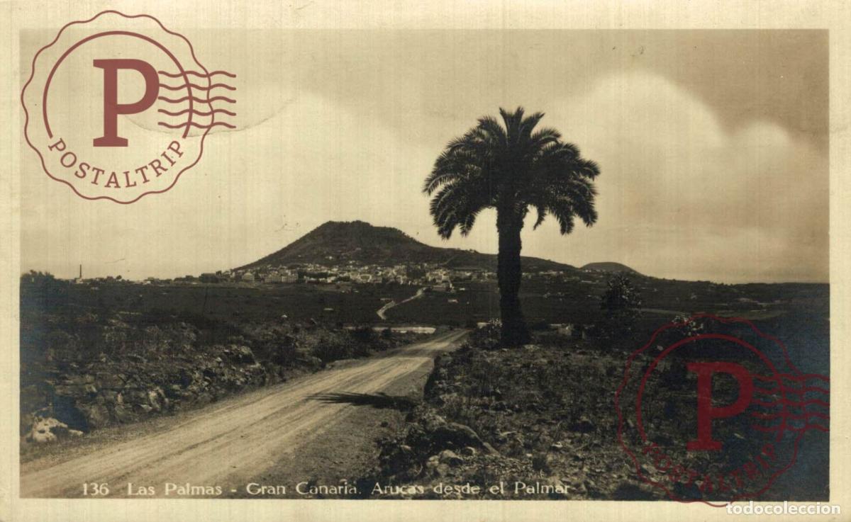 Postales: CANARIAS. GRAN CANARIA. LAS PALMAS. ARUCAS DESDE EL PALMAR. RPPC FOTOGRAFICA