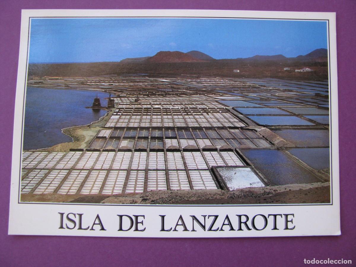 Postales: POSTAL DE LANZAROTE. SALINA DE JANUBIO.