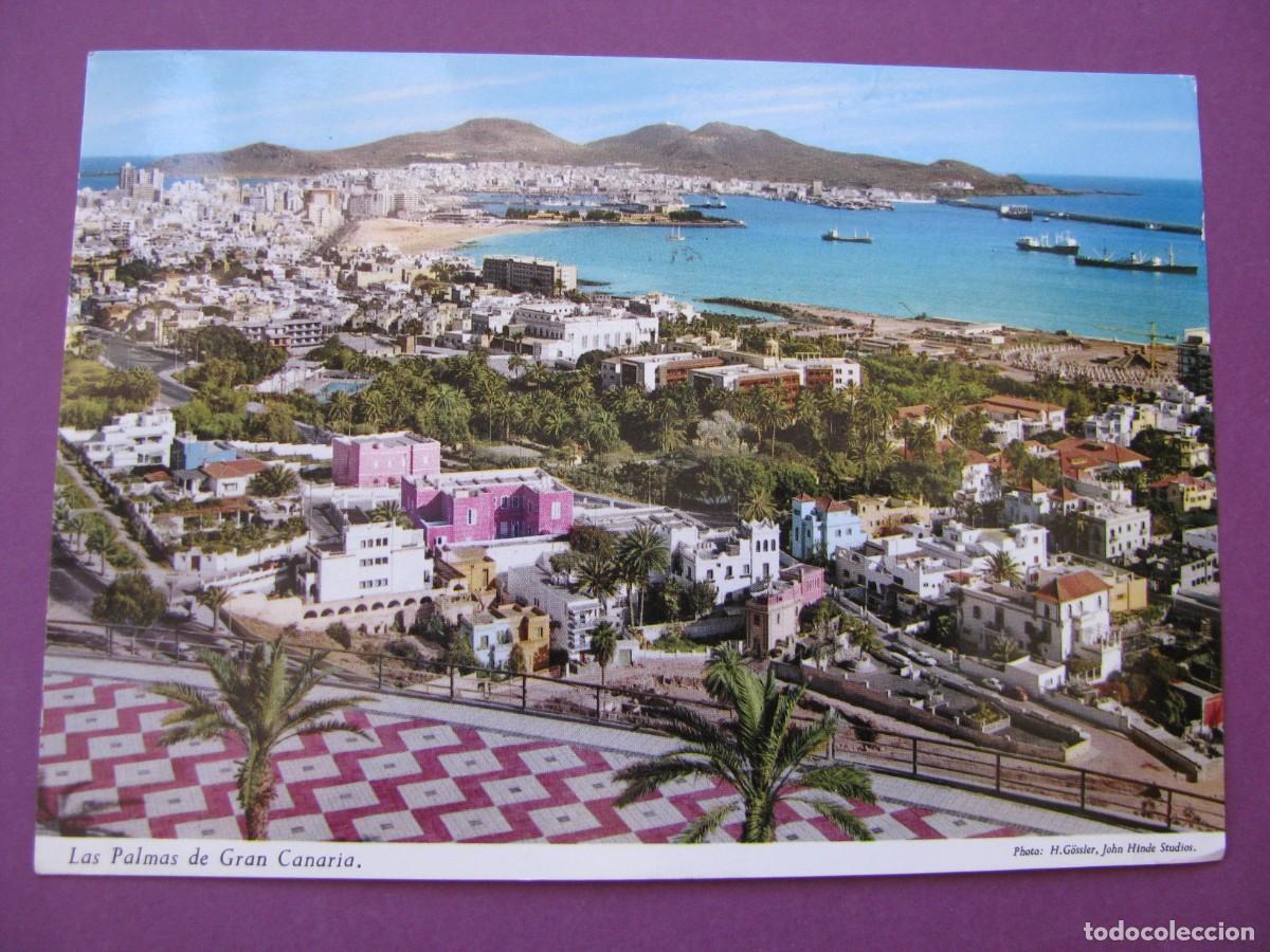 Postales: POSTAL DE LAS PALMAS DE GRAN CANARIA. VISTA PARCIAL DE LA CIUDAD Y BAHIA DEL PUERTO DE LA LUZ.