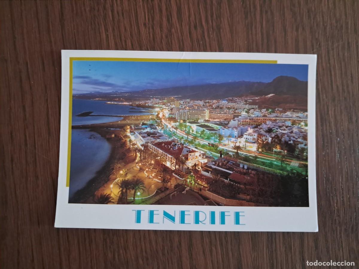 Postales: postal de Espa&ntilde;a, Playa de las Am&eacute;ricas, Tenerife, a&ntilde;o 1999. escrita.