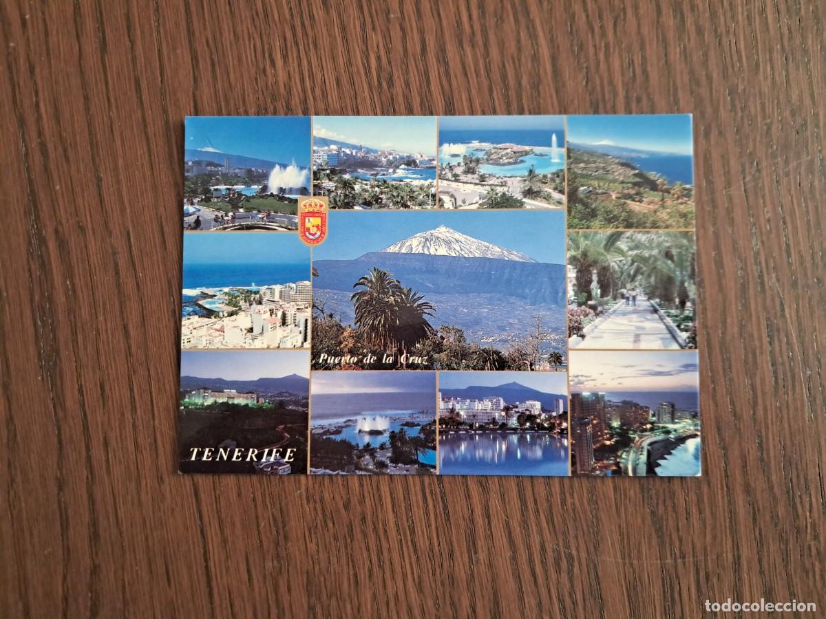 Postales: postal de Espa&ntilde;a, diferentes vistas de Puerto de La Cruz, Tenerife. a&ntilde;o 1992.