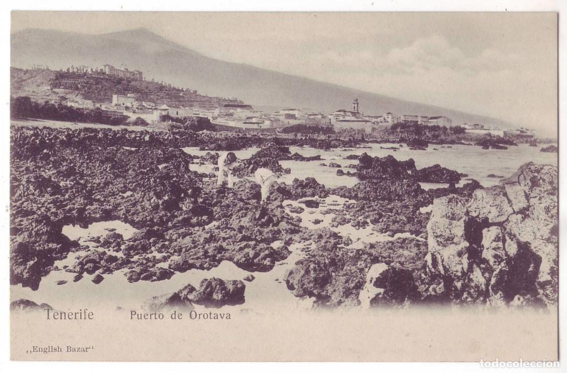 Postales: Tenerife: Puerto de Orotava. English Bazar. Sin dividir. No circulada (Anterior a 1905)