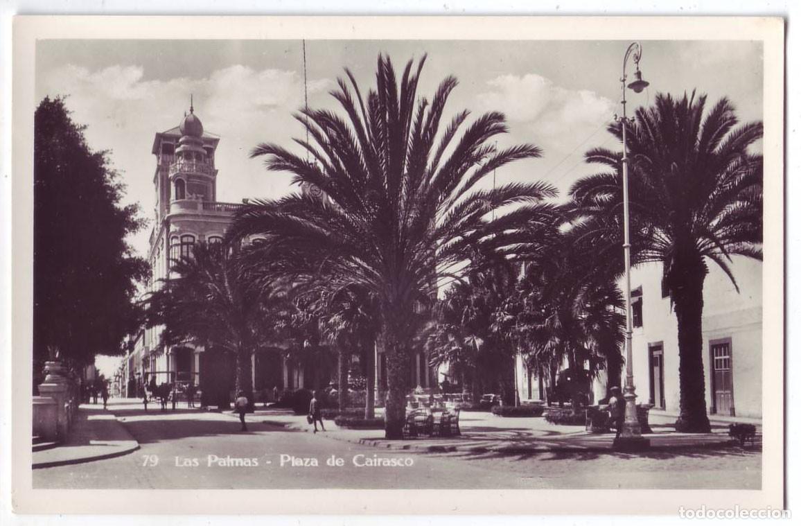 Postales: Las Palmas de Gran Canaria: Plaza de Cairasco. Bazar Alem&aacute;n. No circulada (A&ntilde;os 20-30)