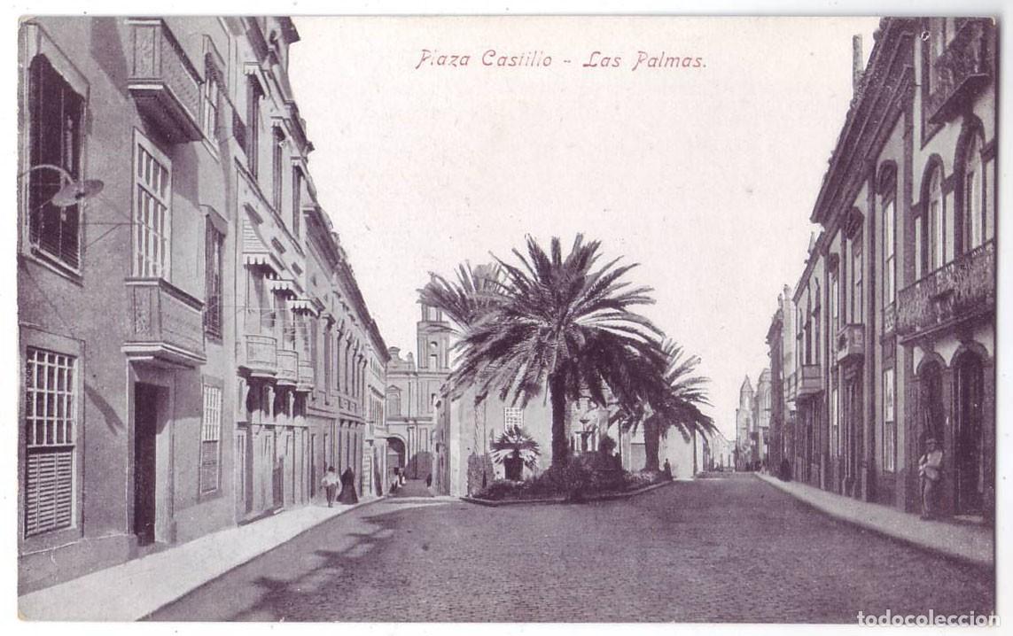 Postales: Las Palmas de Gran Canaria: Plaza Castillo. Rodrigues Bros. No circulada (A&ntilde;os 10)
