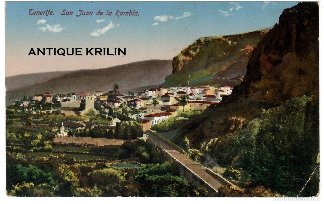 Postales: TENERIFE / SAN JUANDE LA RAMBLA / FRANQUEADA
