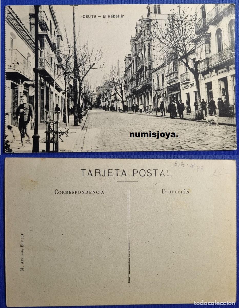 Postales: Postal CEUTA (Espa&ntilde;a) a&ntilde;o 1910 EL REBELLIN. Ed. M. ARRIBAS.