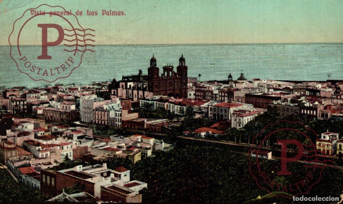 Postales: LAS PALMAS DE GRAN CANARIA. Vista parcial. GRAN CANARIA. ISLAS CANARIA. ESPA&Ntilde;A ESPAGNE SPAIN