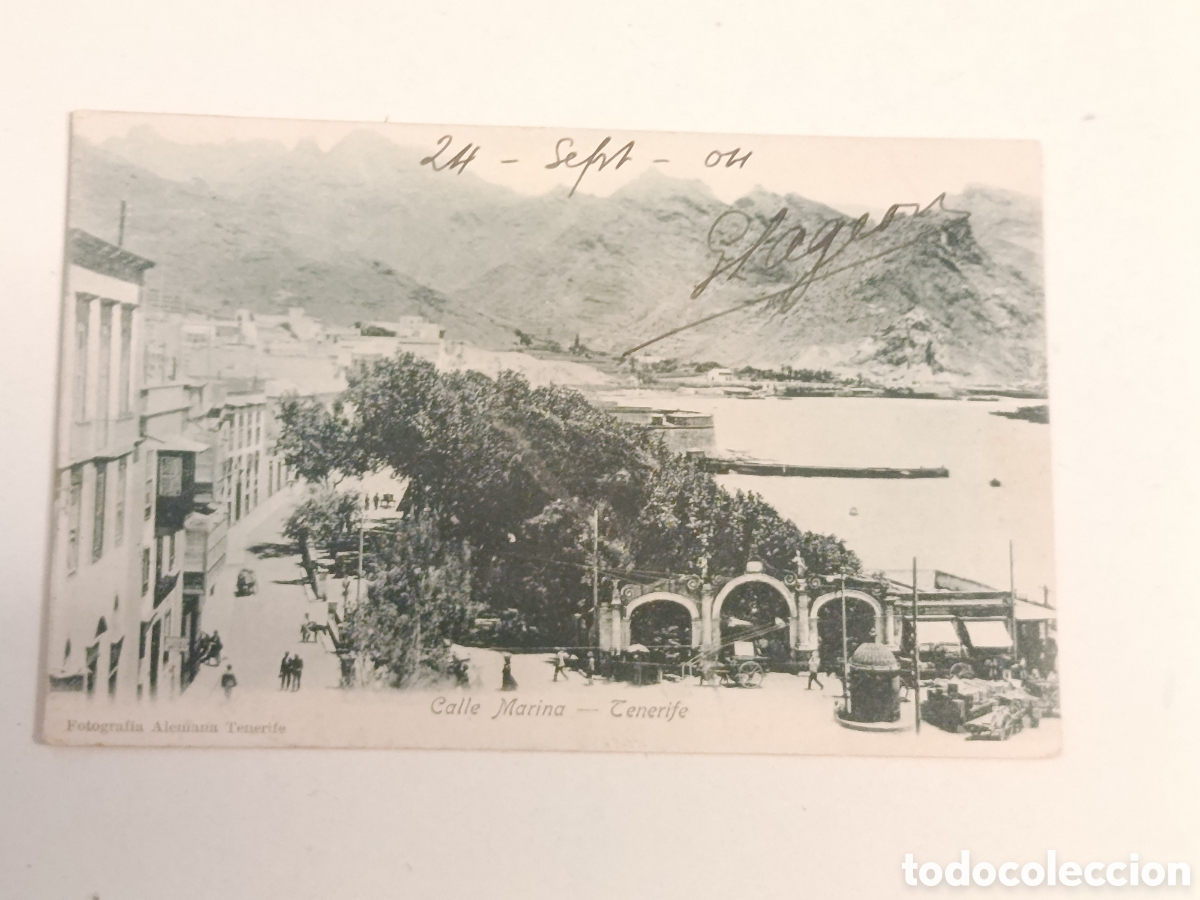 Postales: Postal antigua de Tenerife.Calle Marina