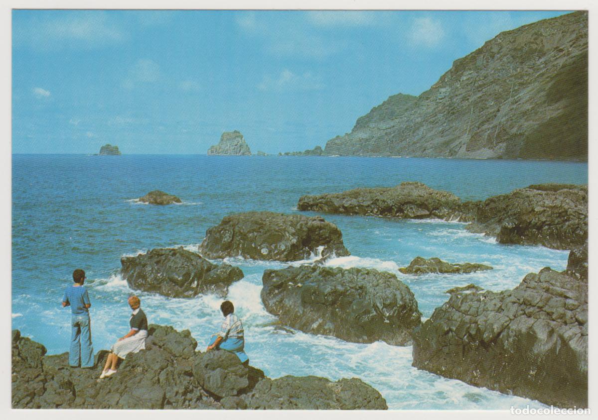 Postales: TARJETA POSTAL - CANARIAS - ISLA DE HIERRO - N&ordm; 4.344 - MAR DE LAS PUNTAS EN EL GOLFO -POSTALES FAMA