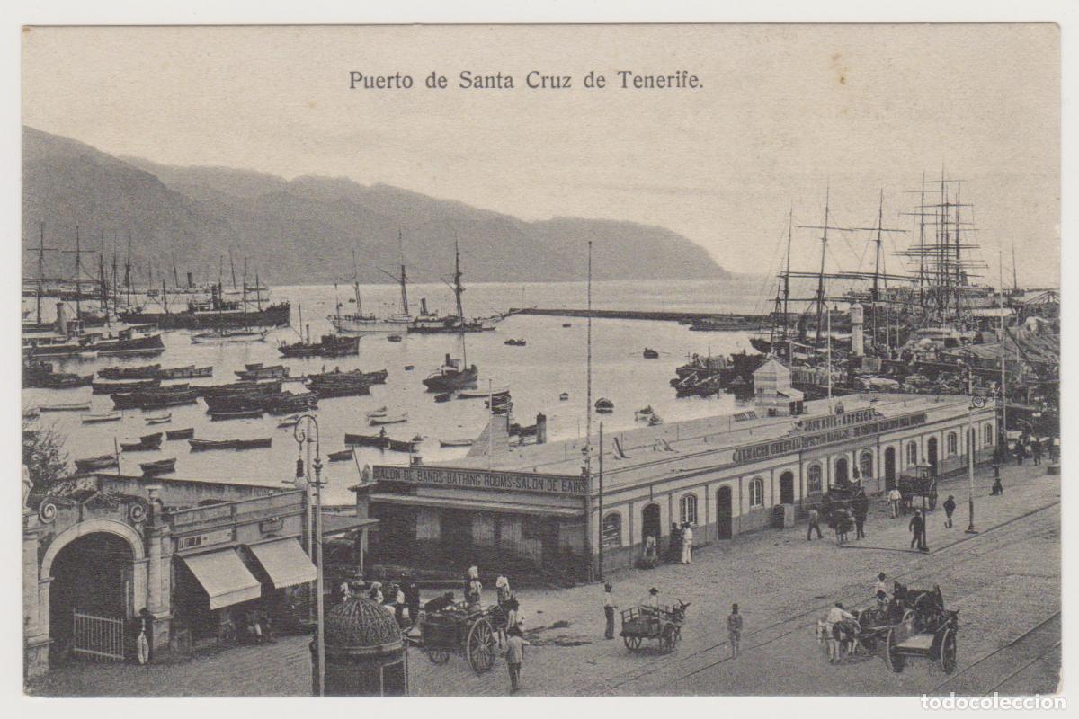Postales: TARJETA POSTAL - PUERTO DE SANTA CRUZ DE TENERIFE - BAZAR FRANCES