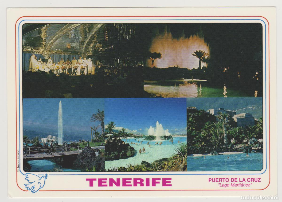 Postales: TARJETA POSTAL - TENERIFE - PUERTO DE LA CRUZ - LAGO MARTIANEZ - BRAVO ALONSO