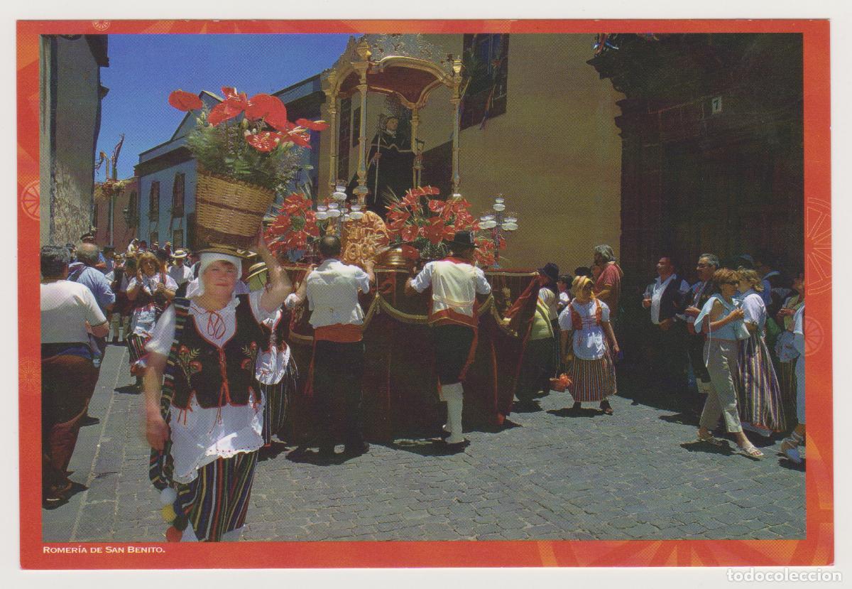 Postales: TARJETA POSTAL - TENERIFE - SAN CRISTOBAL DE LA LAGUNA - ROMERIA DE SAN BENITO - AYUNT. LA LAGUNA