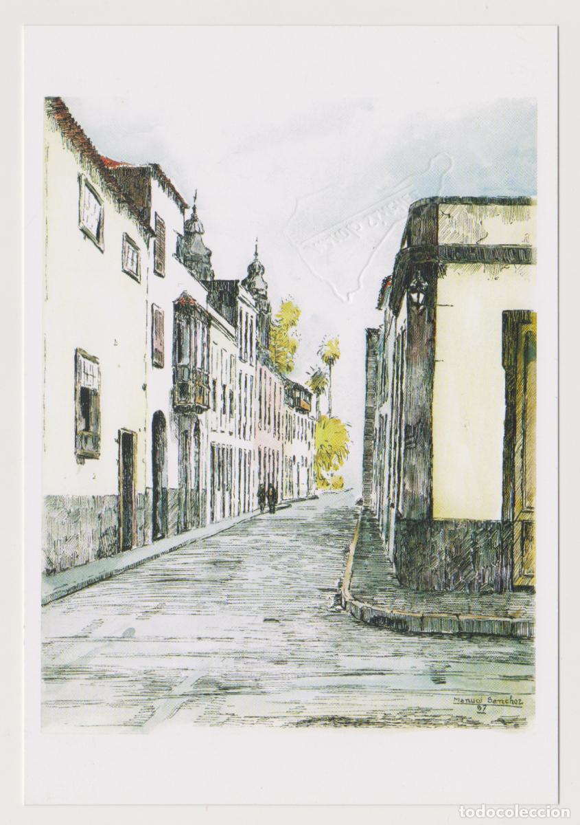 Postales: TARJETA POSTAL - TENERIFE - SAN CRISTOBAL DE LA LAGUNA - OBRA DEL PINTOR MANOLO SANCHEZ