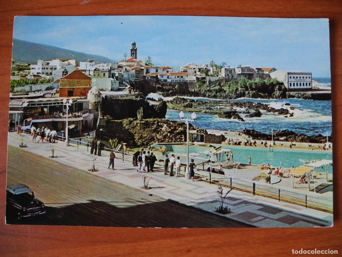 Postales: Puerto de la Cruz Tenefire. Avenida Crist&oacute;bal Col&oacute;n. Piscina de San Telmo. n. 27. Nueva