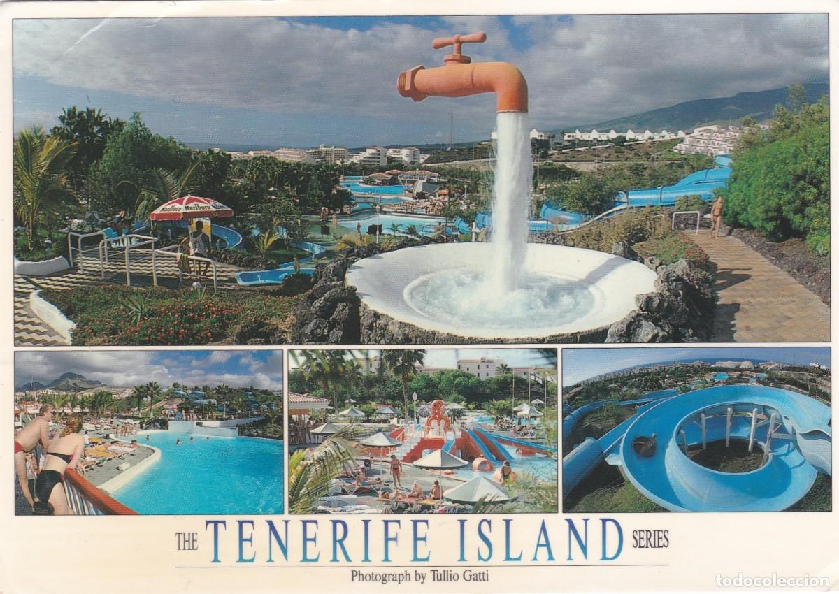 Postales: TENERIFE. PLAYA DE LAS AM&Eacute;RICAS. AGUAPARK OCTOPUS (1991)