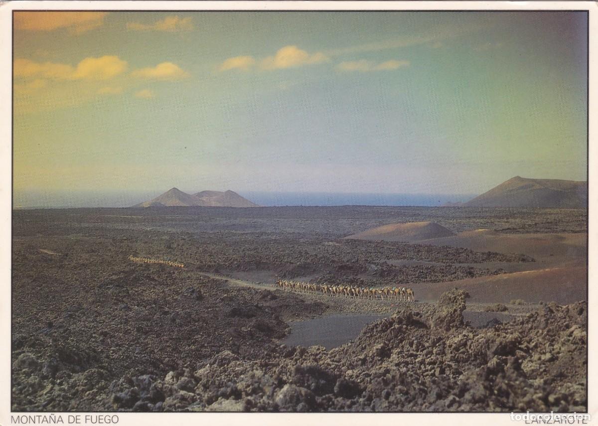 Postales: LANZAROTE. MONTA&Ntilde;A DE FUEGO (1987)