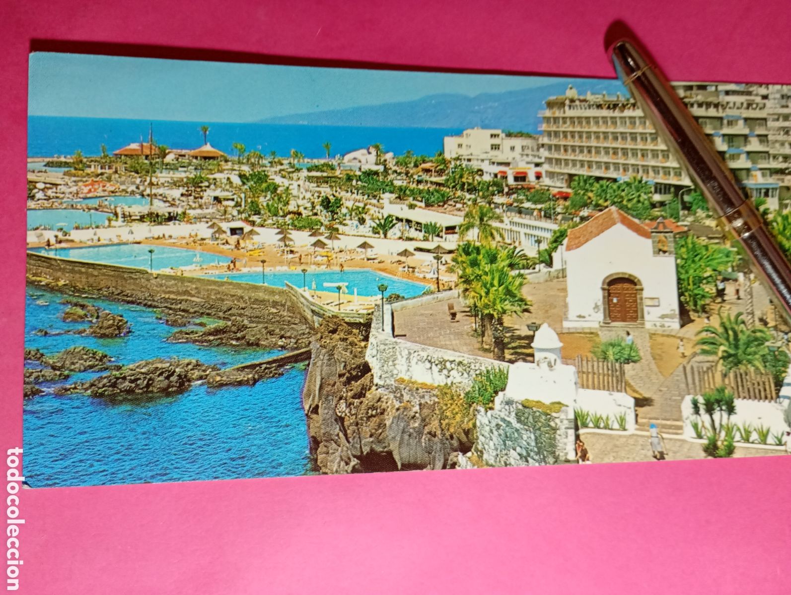 Postales: PUERTO DE LA CRUZ SAN TELMO TEBERIFE COLOR ESCRITA LONGITUD DOBLE