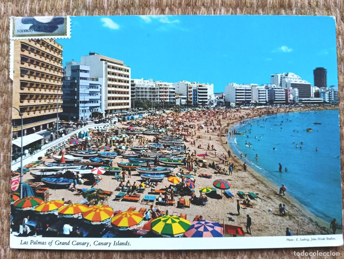 Postales: LAS PALMAS DE GRAN CANARIAS - PLAYA DE LAS CANTERAS - ED. JOHN HINDE