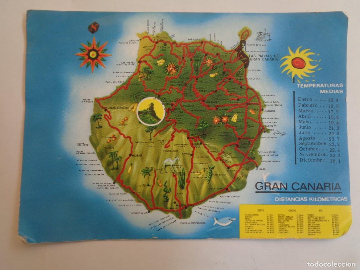 Postales: POSTAL DE GRAN CANARIA , &uml; EL CONTINENTE EN MINIATURA &uml;. CIRCULADA A AUSTRIA