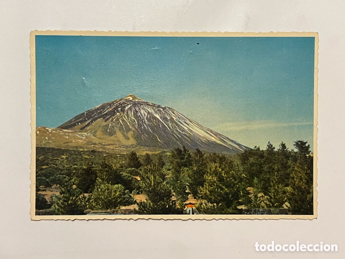 Postales: TENERIFE.. El Teide. Postal A. Romero (a.1956) circulada