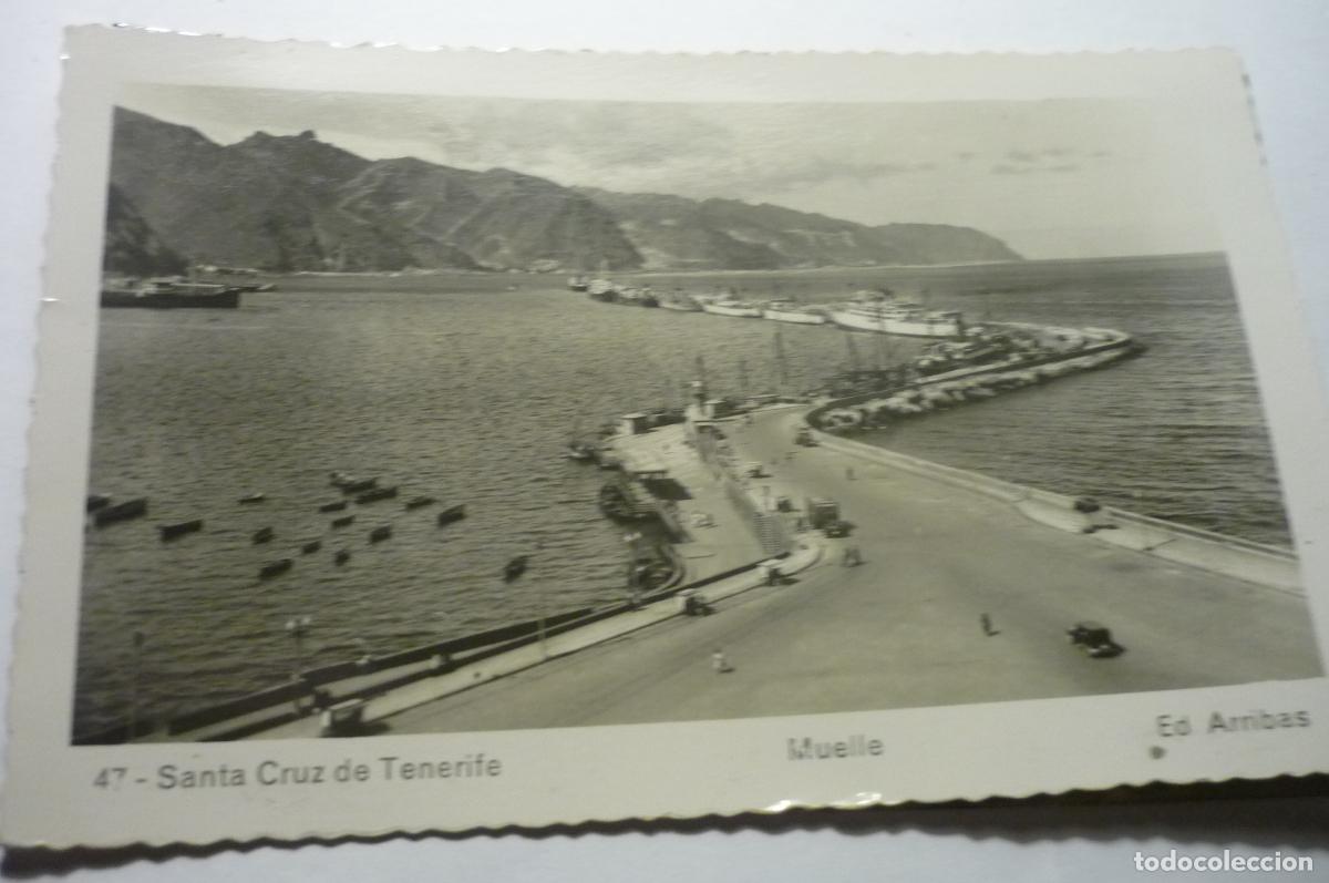 Postales: postal santa cruz tenerife muelle circulada